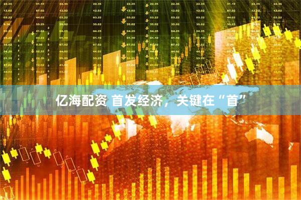 亿海配资 首发经济，关键在“首”