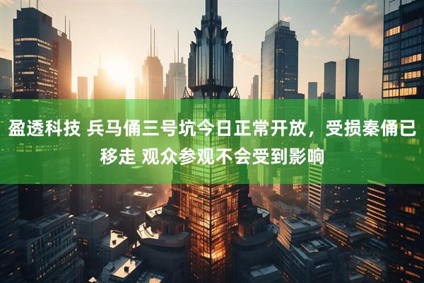 盈透科技 兵马俑三号坑今日正常开放，受损秦俑已移走 观众参观不会受到影响