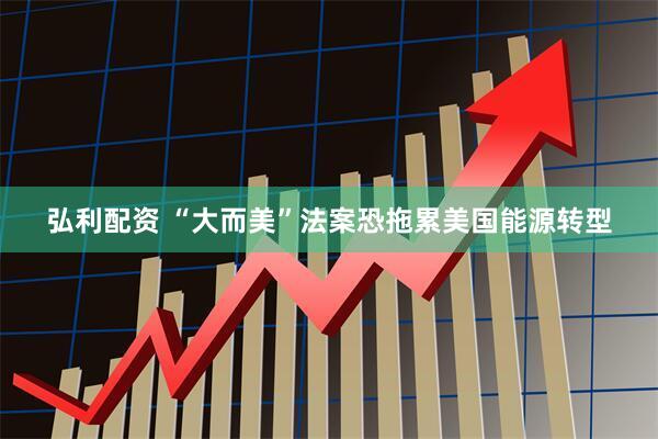 弘利配资 “大而美”法案恐拖累美国能源转型