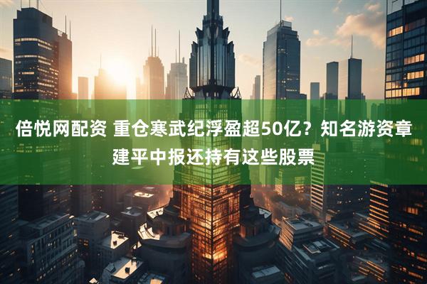 倍悦网配资 重仓寒武纪浮盈超50亿？知名游资章建平中报还持有这些股票