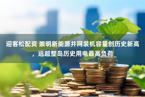 迎客松配资 崇明新能源并网装机容量创历史新高，远超整岛历史用电最高负荷